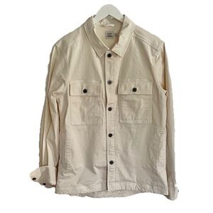 Classic chore coat Flint and Tinder by Huckberry Sz Med antique white canvas